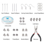 Natural Stone Healing Chip Beads Kit with Shell Beads