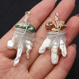 Baroque Freshwater Pearl Pendant for DIY Necklace