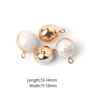Baroque Pearl Pendant Bead Freshwater Charms for Jewelry