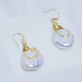 Irregular Baroque Pearls Natural Women Earrings Retro Accessories
