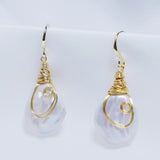 Irregular Baroque Pearls Natural Women Earrings Retro Accessories
