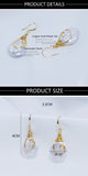 Irregular Baroque Pearls Natural Women Earrings Retro Accessories