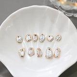 Baroque Copper Rimmed Pearl Loose Beads DIY Necklace Bracelet