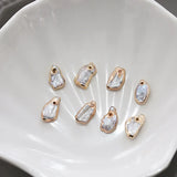 Baroque Copper Rimmed Pearl Loose Beads DIY Necklace Bracelet