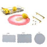 Irregular Big Plate Resin Mold Oversized Fruit Disc Tray Resin Mold