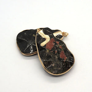 Pine Stone Pendants Natural Stone Jewelry DIY Earrings Necklaces