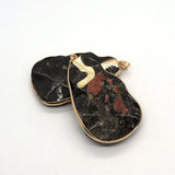 Pine Stone Pendants Natural Stone Jewelry DIY Earrings Necklaces