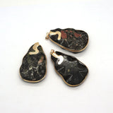 Pine Stone Pendants Natural Stone Jewelry DIY Earrings Necklaces