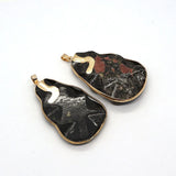 Pine Stone Pendants Natural Stone Jewelry DIY Earrings Necklaces