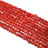 Irregular Coral Beads Charm DIY Bracelet Necklace Jewelry Red 6x8mm