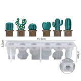 Irregular Cactus Refrigerator Sticker Silicone Mold