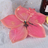 Cherry Blossoms Clock Epoxy Resin Mold Wall Hanging Clocks Silicone Mould