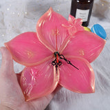 Cherry Blossoms Clock Epoxy Resin Mold Wall Hanging Clocks Silicone Mould