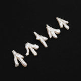 Natural Freshwater Pearl Loose Beads Chicken Feet Shape DIY Jewelry