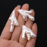 Natural Freshwater Pearl Loose Beads Chicken Feet Shape DIY Jewelry