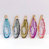 Clear Resin Retro Metal Eardrop Charms Jewelry Accessories for DIY, 4pcs