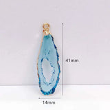 Clear Resin Retro Metal Eardrop Charms Jewelry Accessories for DIY, 4pcs
