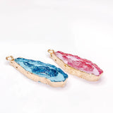 Clear Resin Retro Metal Eardrop Charms Jewelry Accessories for DIY, 4pcs