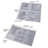 Coaster Tray Resin Casting Silicone Molds Kit Home Decor