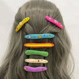 Colorful Flower Rhinestone Hair Clips Barrettes Hair Pins Head Accessories