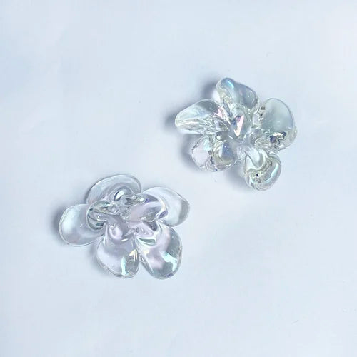 10pcs Small Flower Patch DIY Hairpin Earrings Ear Stud Accessories