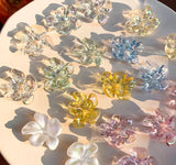 10pcs Small Flower Patch DIY Hairpin Earrings Ear Stud Accessories