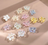 10pcs Small Flower Patch DIY Hairpin Earrings Ear Stud Accessories