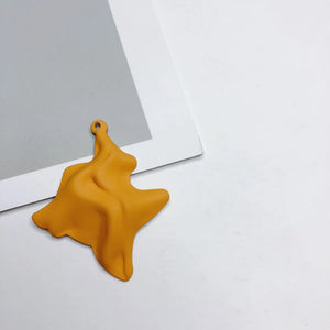 Irregular Colors Eardrop Accessories Wave Metal Pendant
