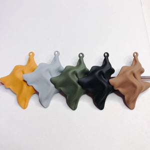 Irregular Colors Eardrop Accessories Wave Metal Pendant