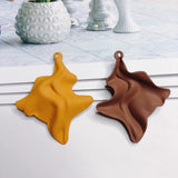 Irregular Colors Eardrop Accessories Wave Metal Pendant