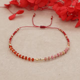 Colorful Beaded Crystal Bracelet - Waterproof Jewelry Gift for Women