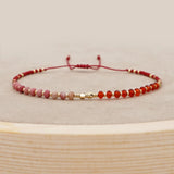 Colorful Beaded Crystal Bracelet - Waterproof Jewelry Gift for Women