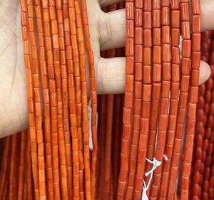 Red Sea Bamboo Coral Beads Charms for Jewelry Making