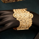 Irregular Women Bangles Wedding Jewelry Plated Cuff Bracelet