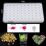 Irregular Diamond Silicone Mold 60 Grid Ice Cube Mould DIY Crystal UV Epoxy