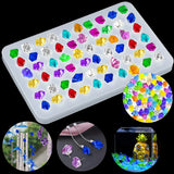 Irregular Diamond Silicone Mold 60 Grid Ice Cube Mould DIY Crystal UV Epoxy
