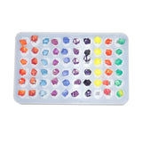 Irregular Diamond Silicone Mold 60 Grid Ice Cube Mould DIY Crystal UV Epoxy