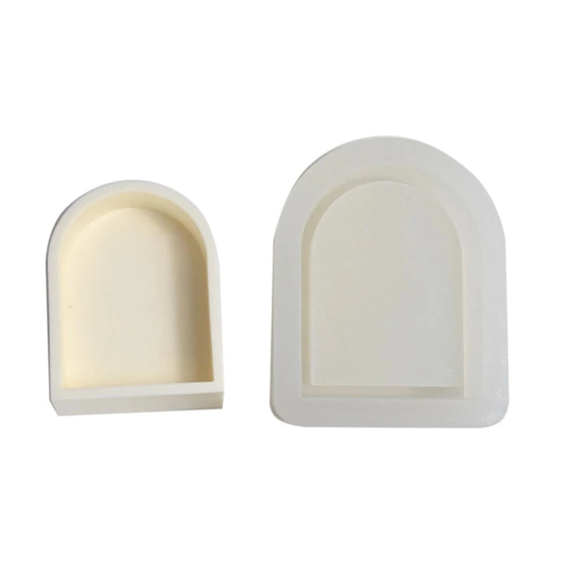 Irregular Door Frame Concrete Cement Silicone Mold DIY Candle Ornaments Decor