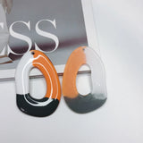 Irregular Eardrop Resin Plastic Flat Back DIY Material Pendant Necklace Charms