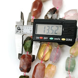 Natural Yellow Fluorite Amethyst Gemstone Beads Strand