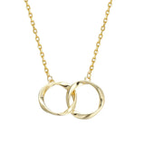 925 Silver Chain Necklace Round Square Pendent Jewelry for Women