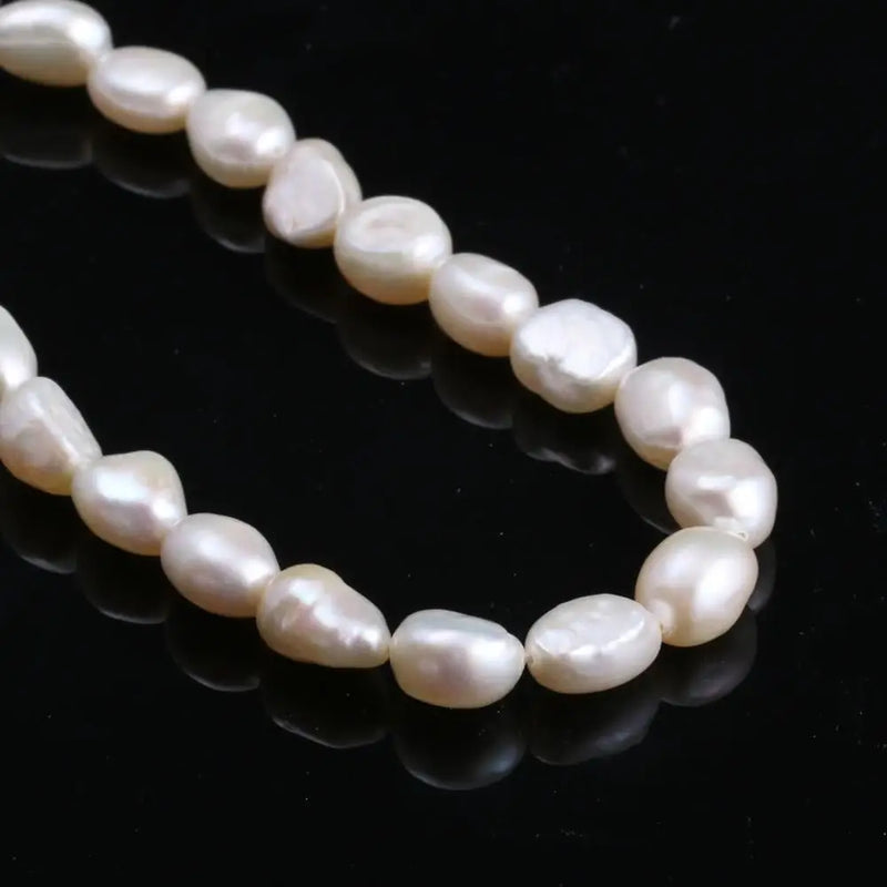 Irregular Freshwater Pearl Loose Beads 8-9 Mm DIY Bracelet Earring Necklace