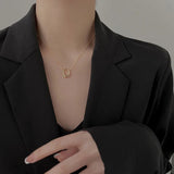 Irregular Geometric Circle Collarbone Chain Necklace Women Choker