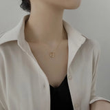 Irregular Geometric Circle Collarbone Chain Necklace Women Choker