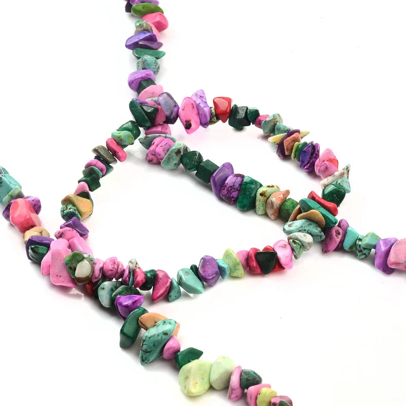 Colorful Natural Gravel Precious Stone Beads 5~8mm for DIY Bracelet