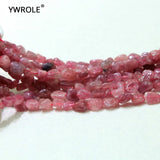 Red Tourmaline Stone 3-6 mm Beads for Jewelry Making 15''