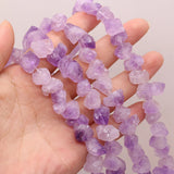 Natural Amethysts Irregular Gravel Stone Beads for Jewelry Making 3x5-4x6mm
