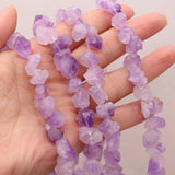 Natural Amethysts Irregular Gravel Stone Beads for Jewelry Making 3x5-4x6mm