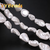Irregular Pearl Shell Beads Loose Spacer Beads for Jewelry Making