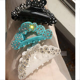 Crystal Rhinestone Pearl Hair Claws for Women